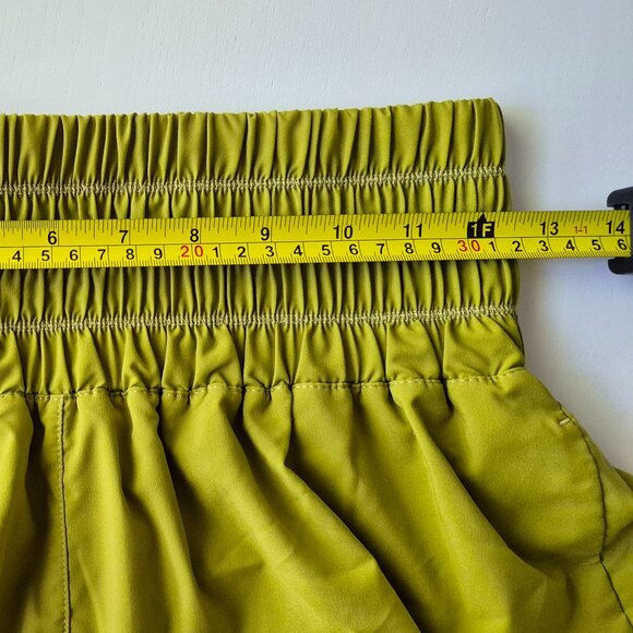 Nike Avocado Green High Waisted Exercise Shorts - Picture 3 of 7